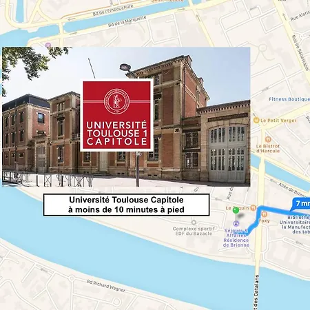 Apartamento Avec Parking Centre Pour Et Affaires Toulouse